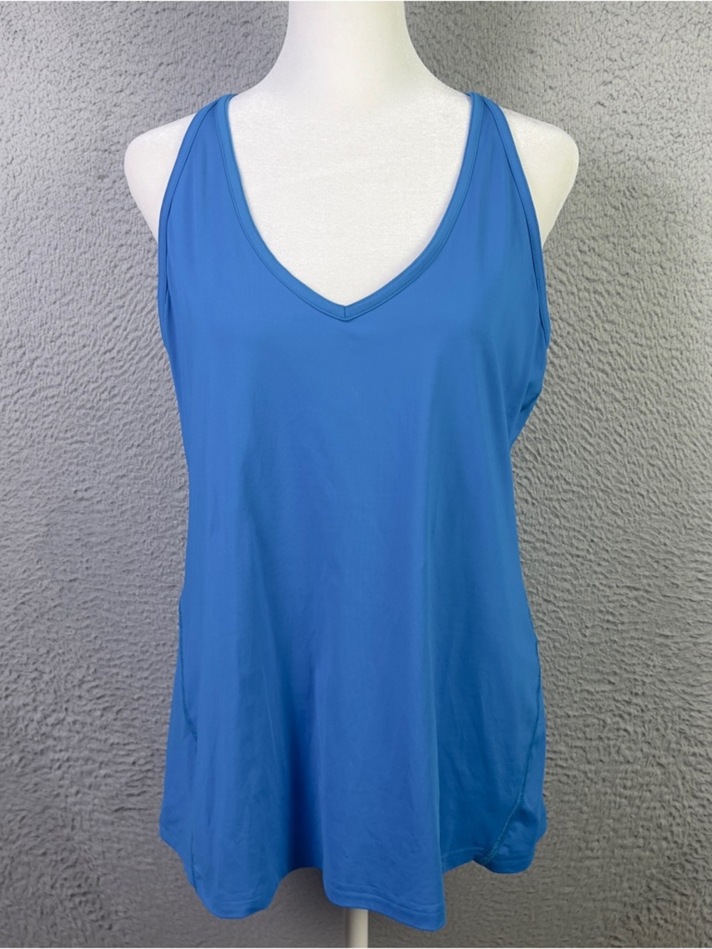 Lululemon Tank Top Women 8 Blue Sleeveless Racerback Breathable Athletic Relaxed